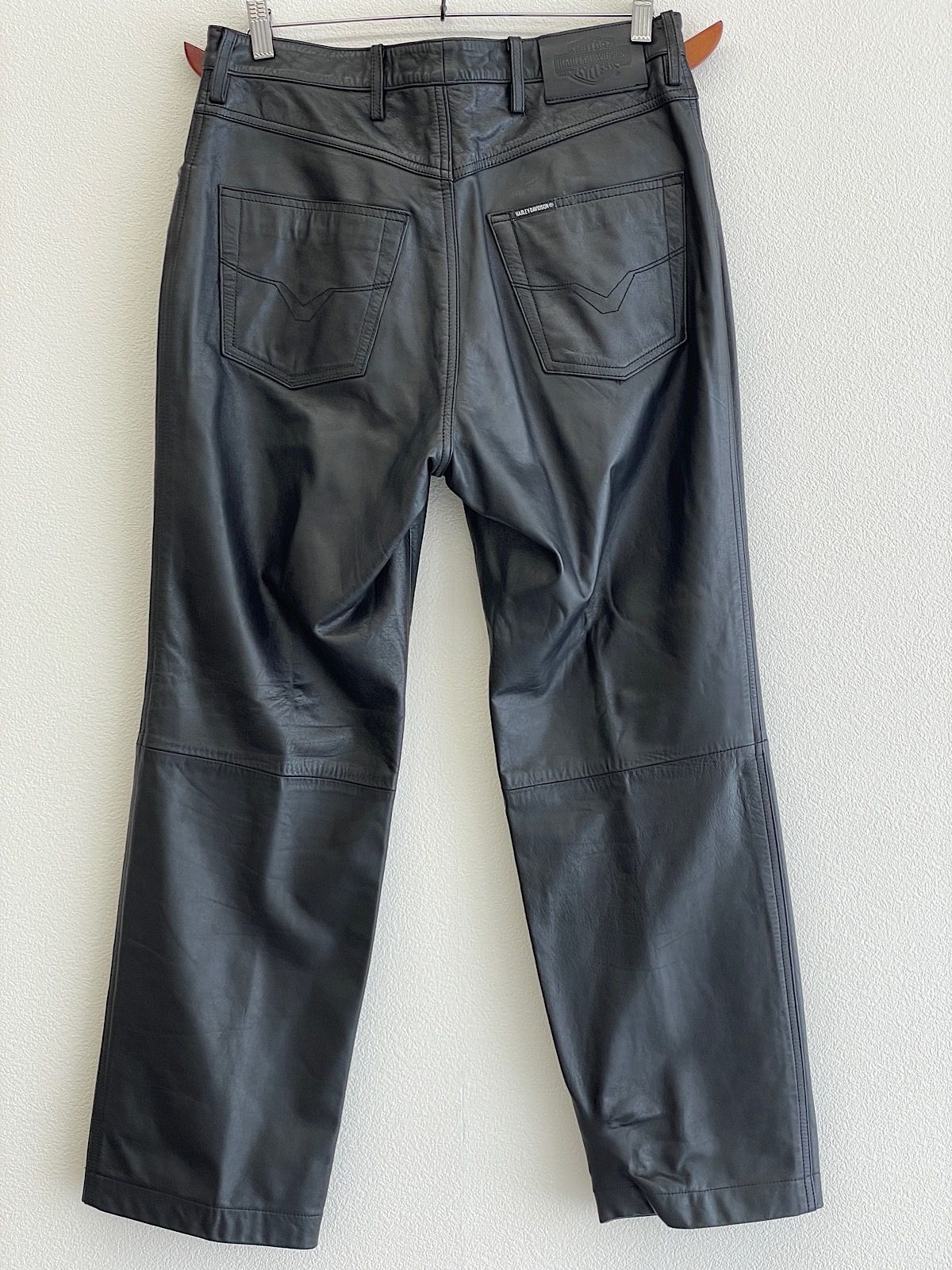 美品 ハーレーダビッドソン バイク 牛革 パンツ サイズ32 安し