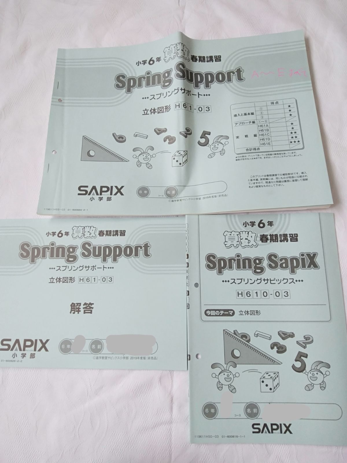 サピックス6年算数  一年分 Amazon.co.jp: SAPIX サピックス 小6算数 基礎力トレーニング