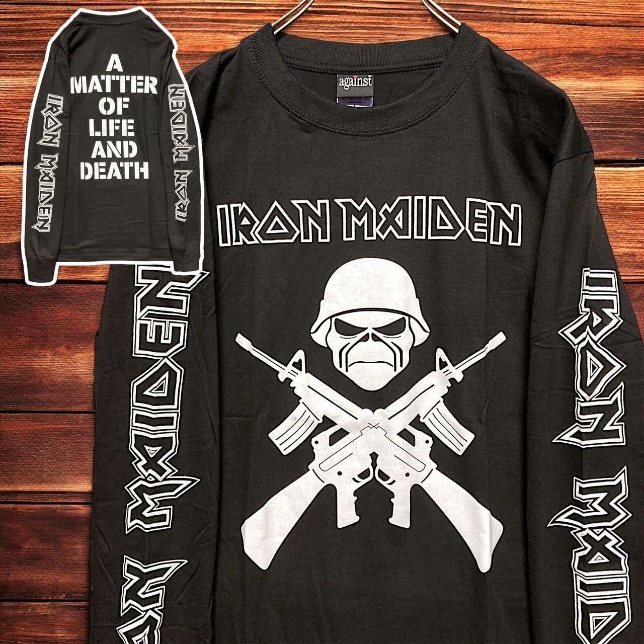 ⭐︎ 長袖 Tシャツ ロンT アイアンメイデン IRON MAIDEN 黒 tee ティー 