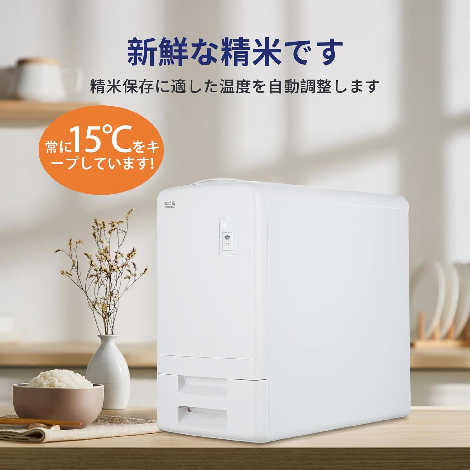 お米専用 冷蔵庫 米びつ 21kg ライスフリッジ トール（合同会社