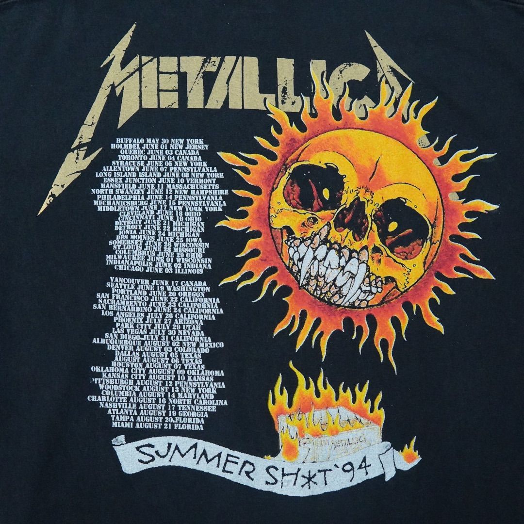 メタリカ Tシャツ XL ブラック 90s デザイン USA製 表記
