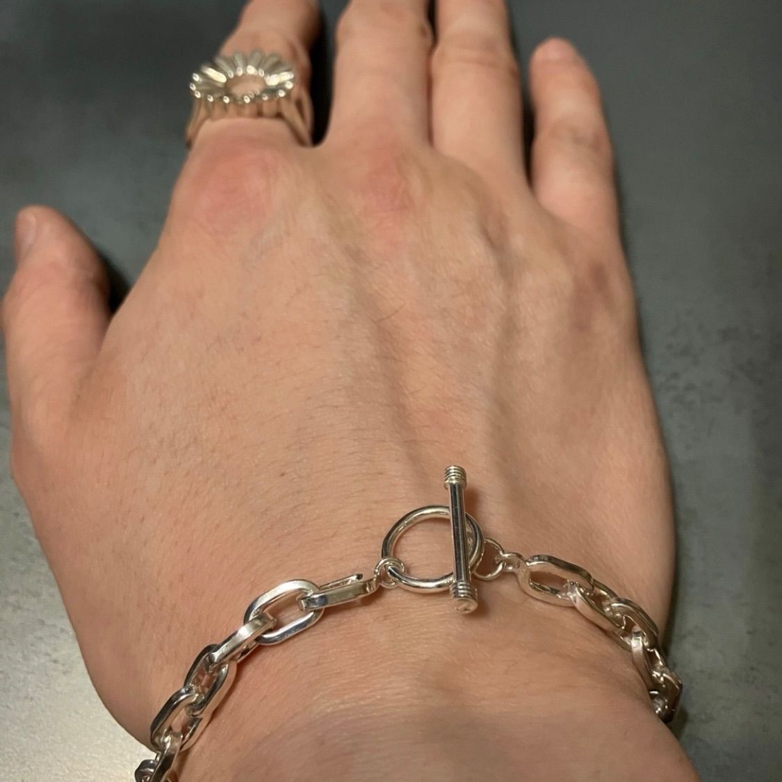SILVER925 OVAL CHAIN BRACELET/シルバーブレスレット