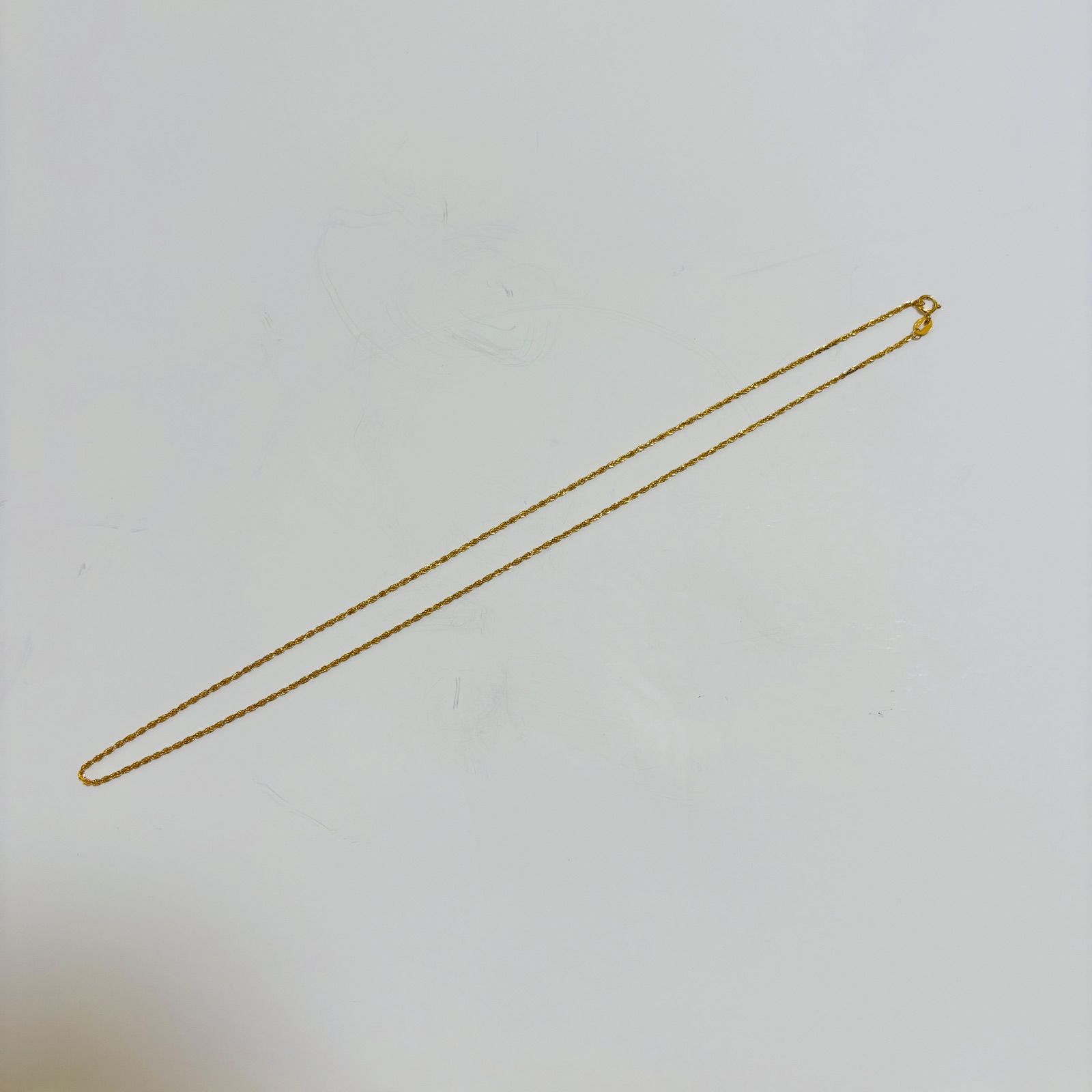 18K ロープ チェーン ネックレス 18k AU750 18金 45㎝ 約1g - メルカリ