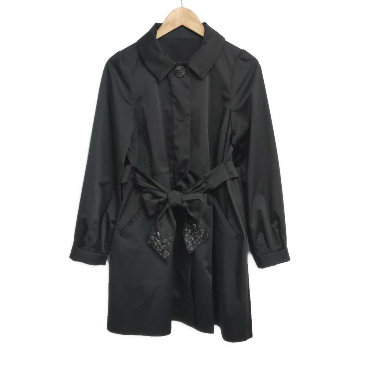 TO BE CHIC(トゥービーシック) コート サイズ40 M レディース - 黒