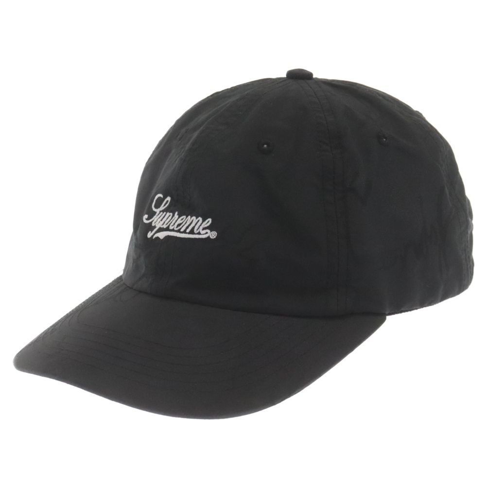 SUPREME (シュプリーム) 20AW Script Logos 6panel cap スクリプト ロゴ 6パネル キャップ 帽子 ブラック -  メルカリ