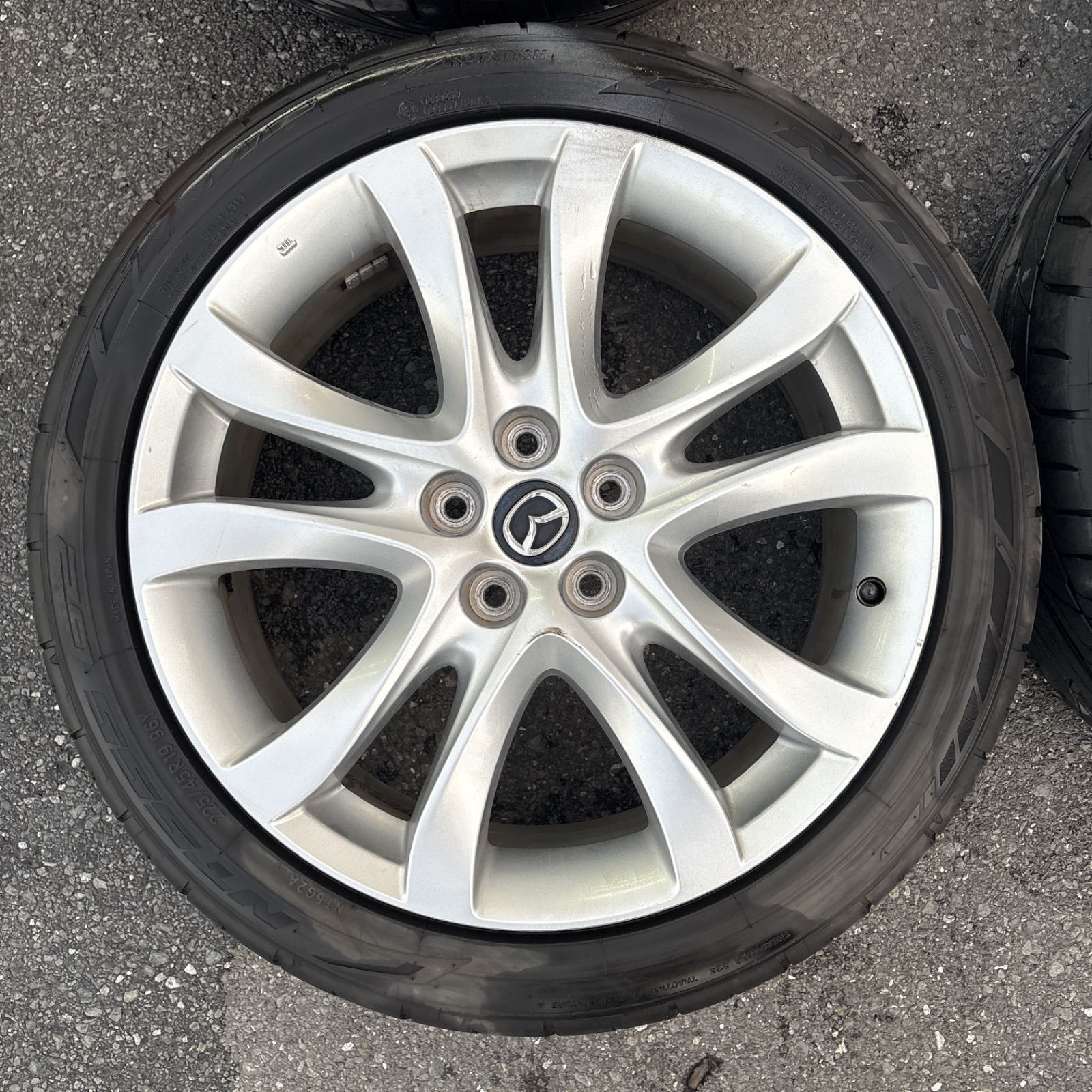 送料無料】マツダ アテンザ 純正ホイールタイヤセット 225/45R19
