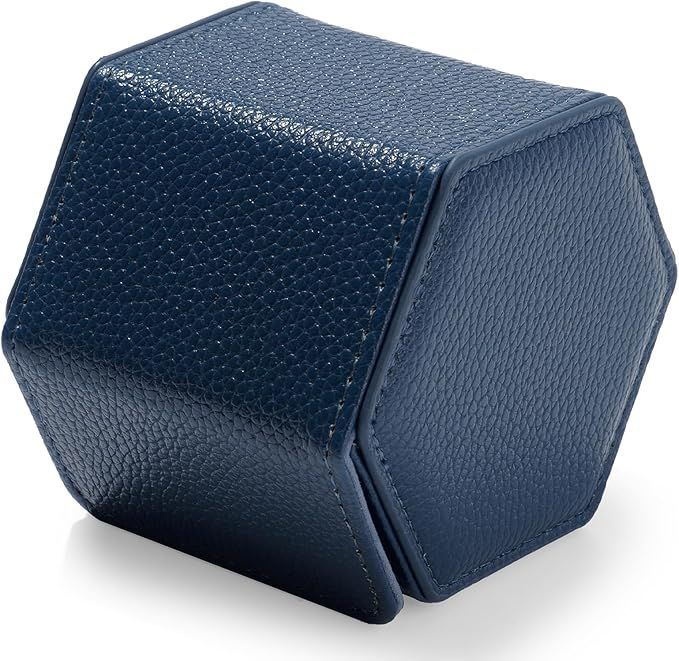 【在庫処分】Oirlv 腕時計 ケース 1本 時計ケース 持ち運び PUレザー 高級 トラベル 旅行 出張 プレゼントなどに適当 適格請求書に対応 B01803 (ブルー)