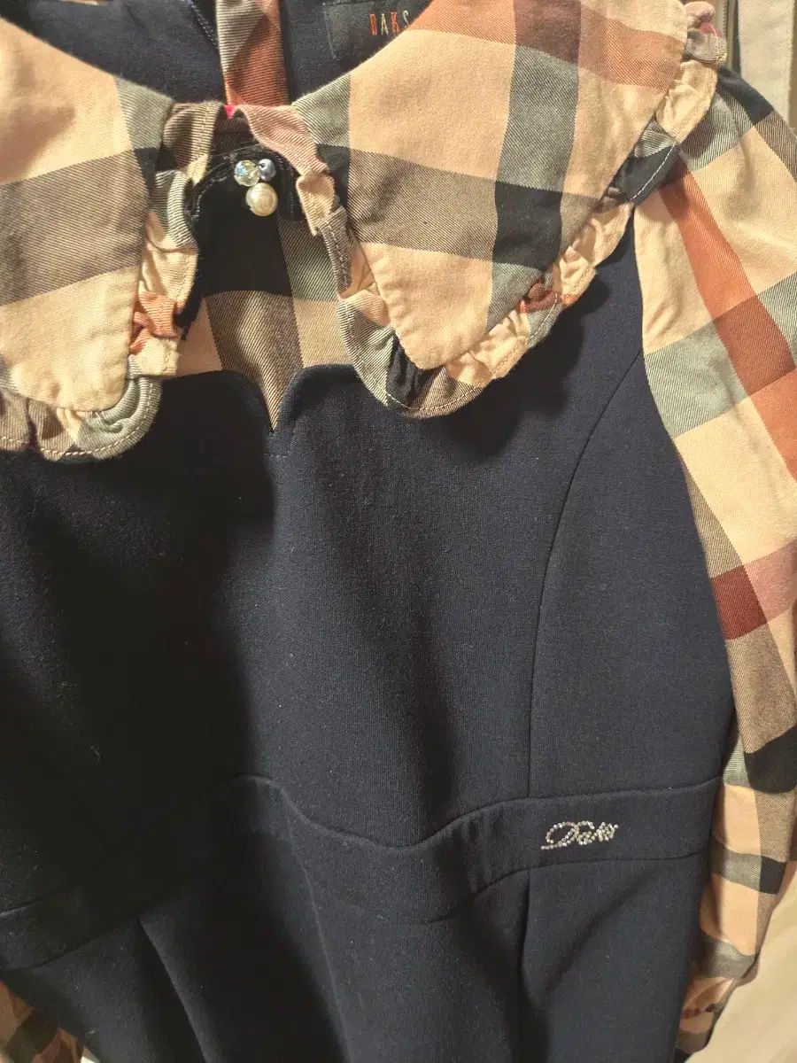 ダックスキッズ CHECK POINT ブラック ONE PIECE