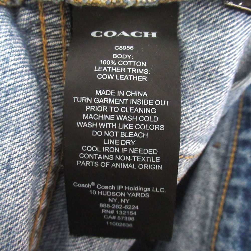 美品 COACH コーチ ルームパンツ バギーデニムパンツ ワイドジーンズ  