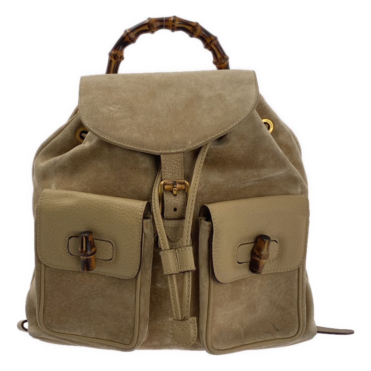 GUCCI / グッチ | バンブー スエード リュック | ベージュ | ショップ