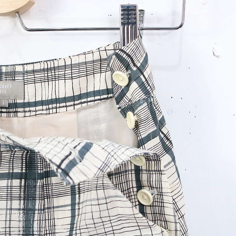 マーガレットハウエル　シルク混スカート SILK COTTON POPLIN - SELECT EYE COMPANY：セレクトアイ