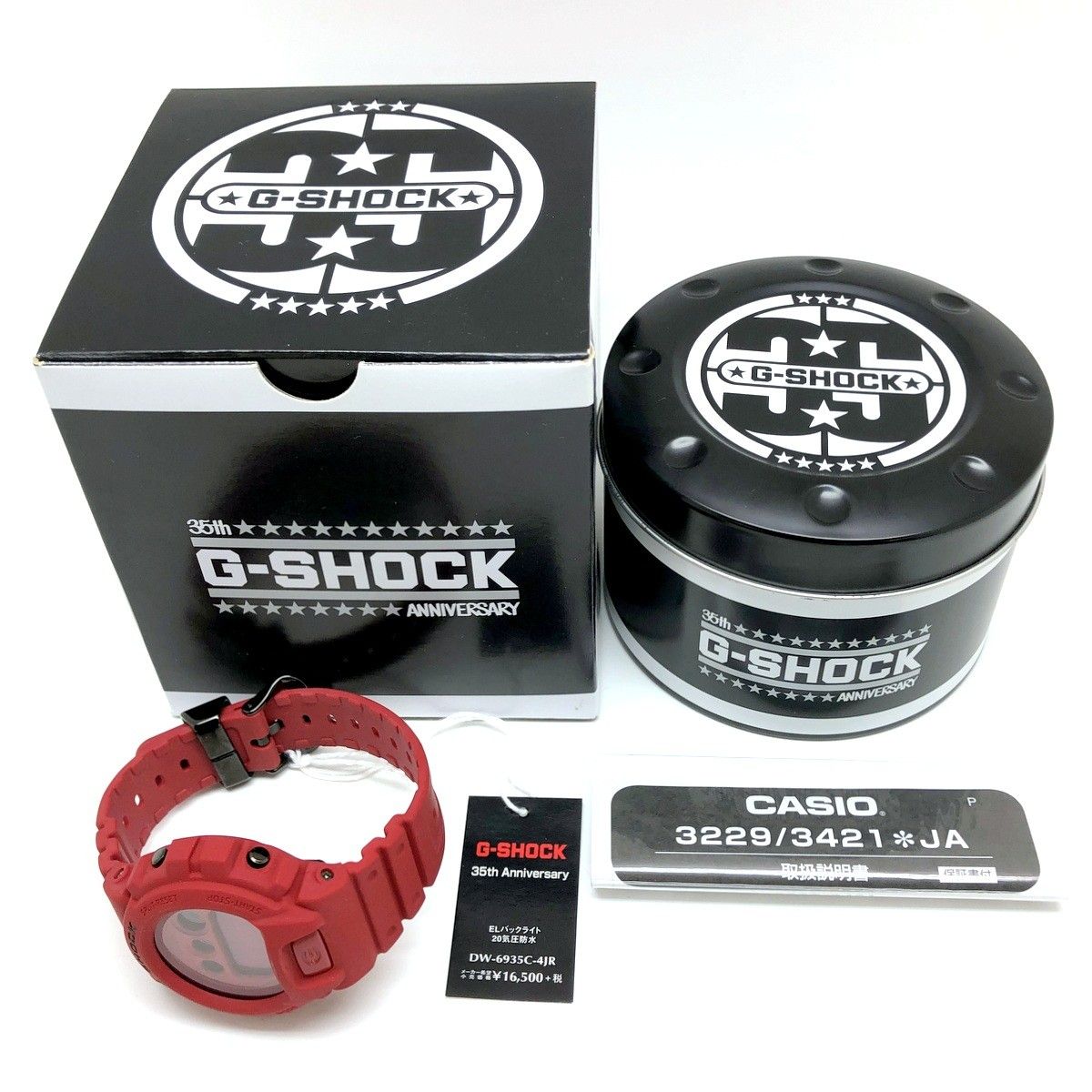 G-SHOCK ジーショック DW-6935C-4 35th ANNIVERSARY RED OUT 35周年 