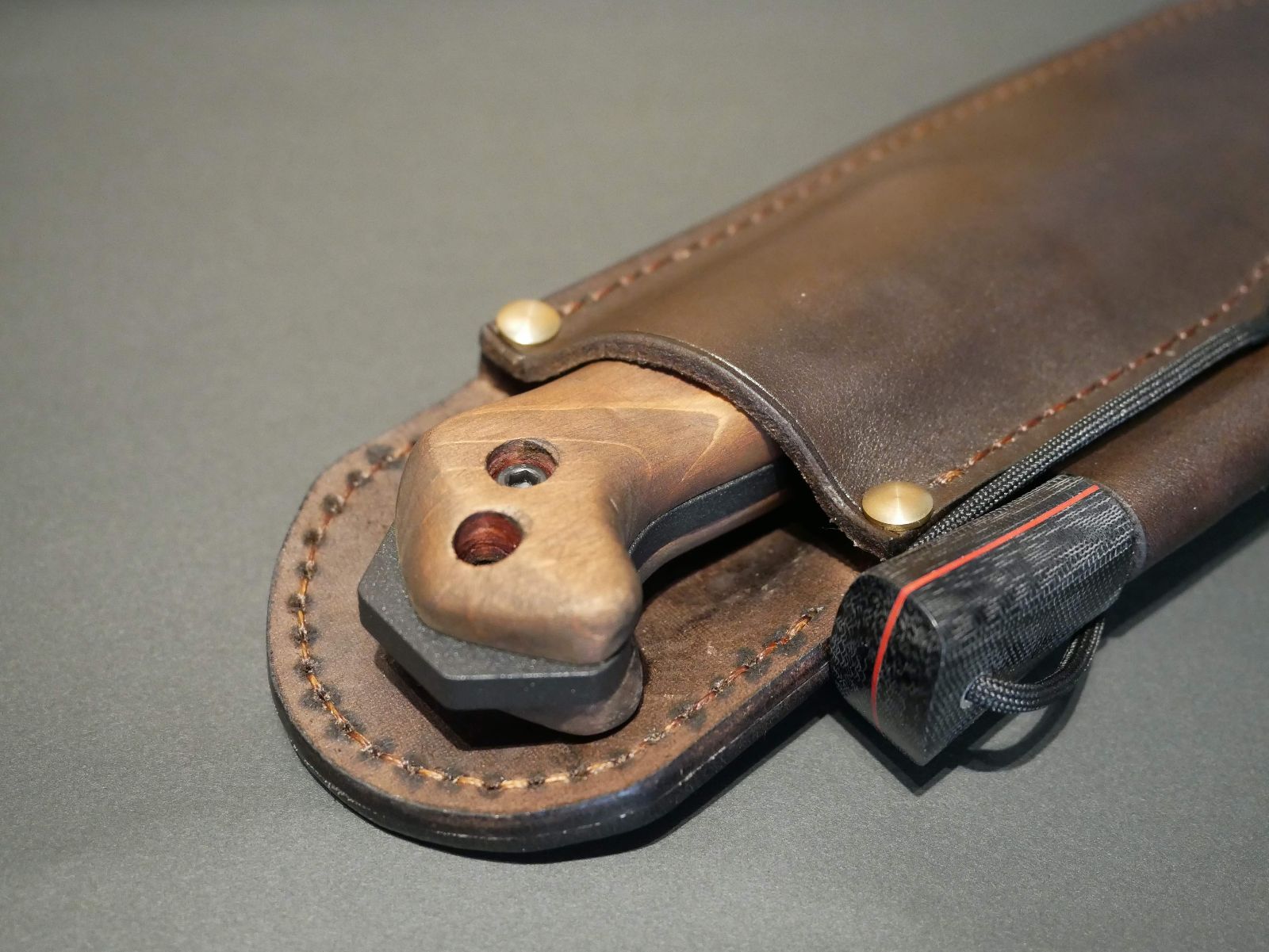 KA-BAR BK2専用 ブッシュクラフトシース 1 / ダークブラウン