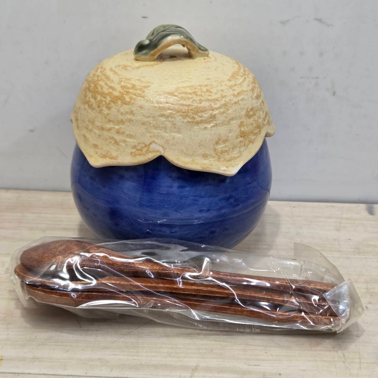 S94581 茶碗蒸し 青なすび 蓋つき 煮物椀 四季器 スプーン付 5客