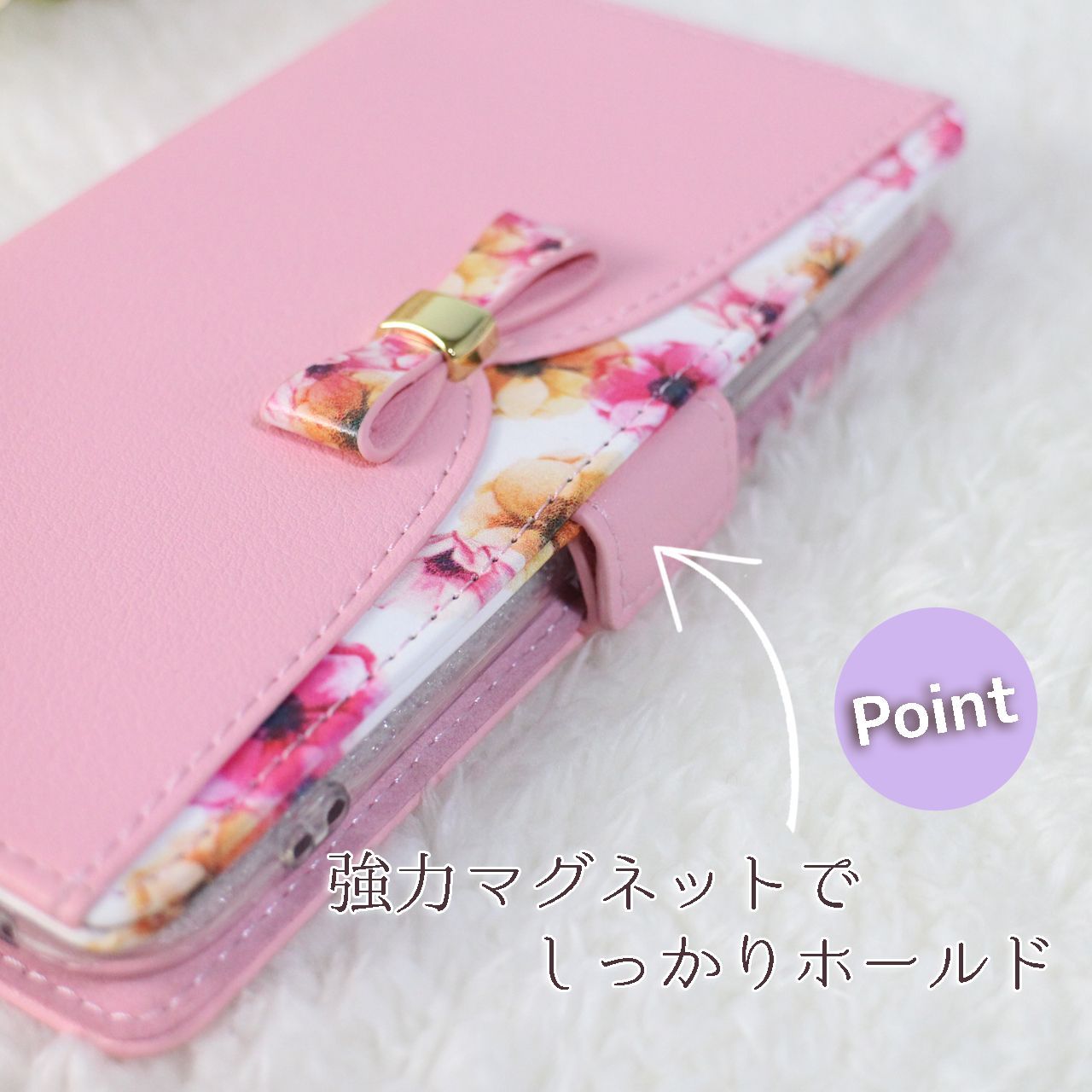 iPad mini 手帳型 7.9インチ ピンク 桃 猫  921