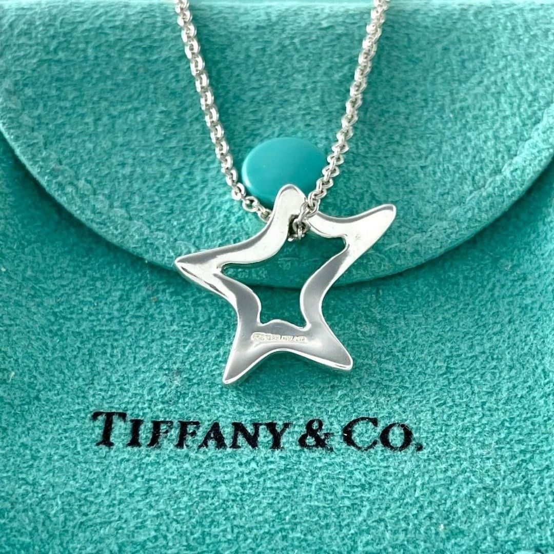 ティファニー 希少 オープン スター ネックレス シルバー 925 Q46fe