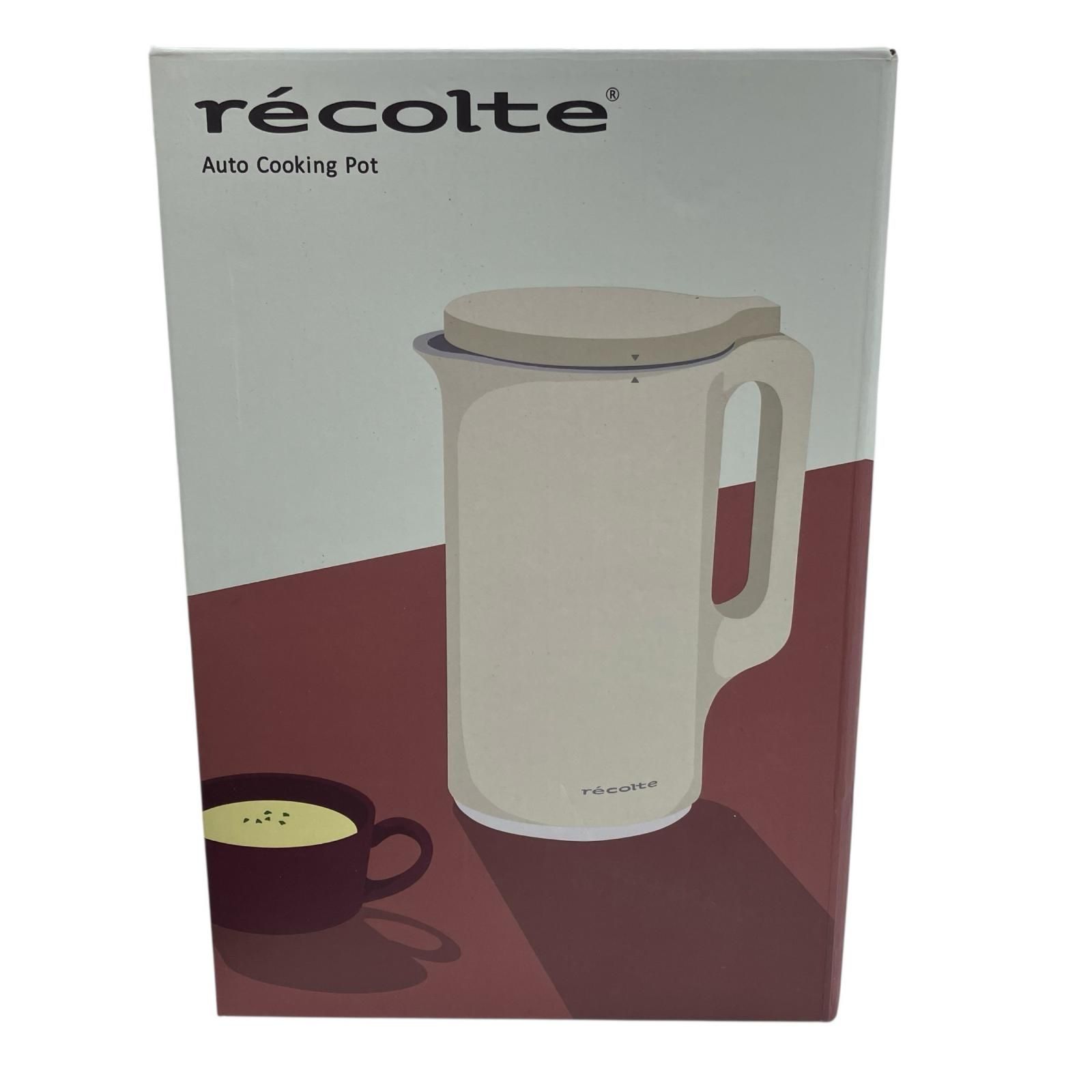 186000 現状品 recolte レコルト Auto Cooking Pot 自動調理ポット RSY-2 クリームホワイト