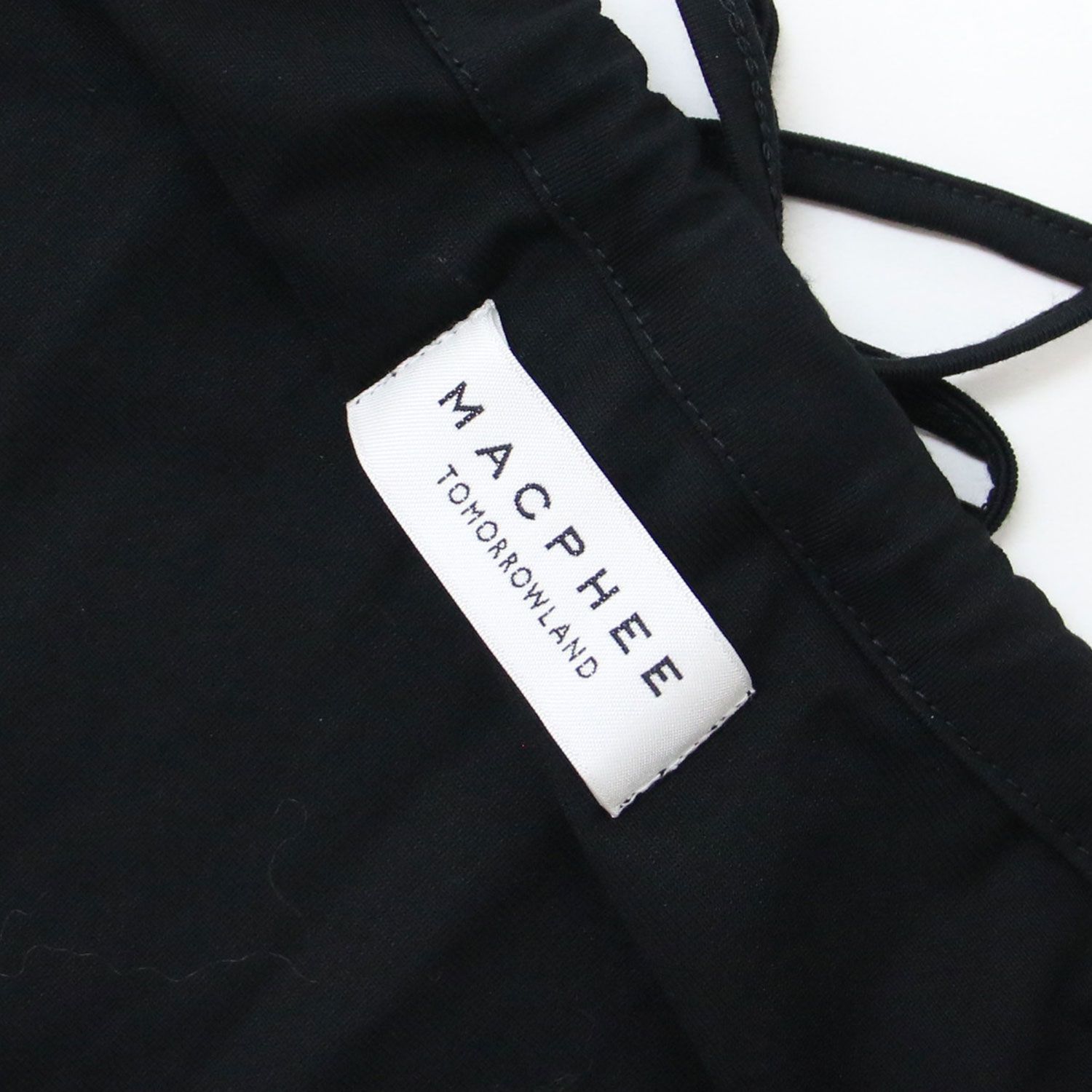 1.5万 超美品 MACPHEE マカフィー ☆トゥモローランド 黒×白×黄 シルク 