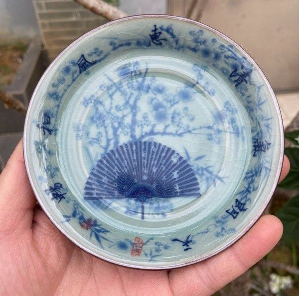 新品】中国茶器 陶泥蘭亭集序三才蓋碗 陶磁茶碗 煎茶器 - メルカリ