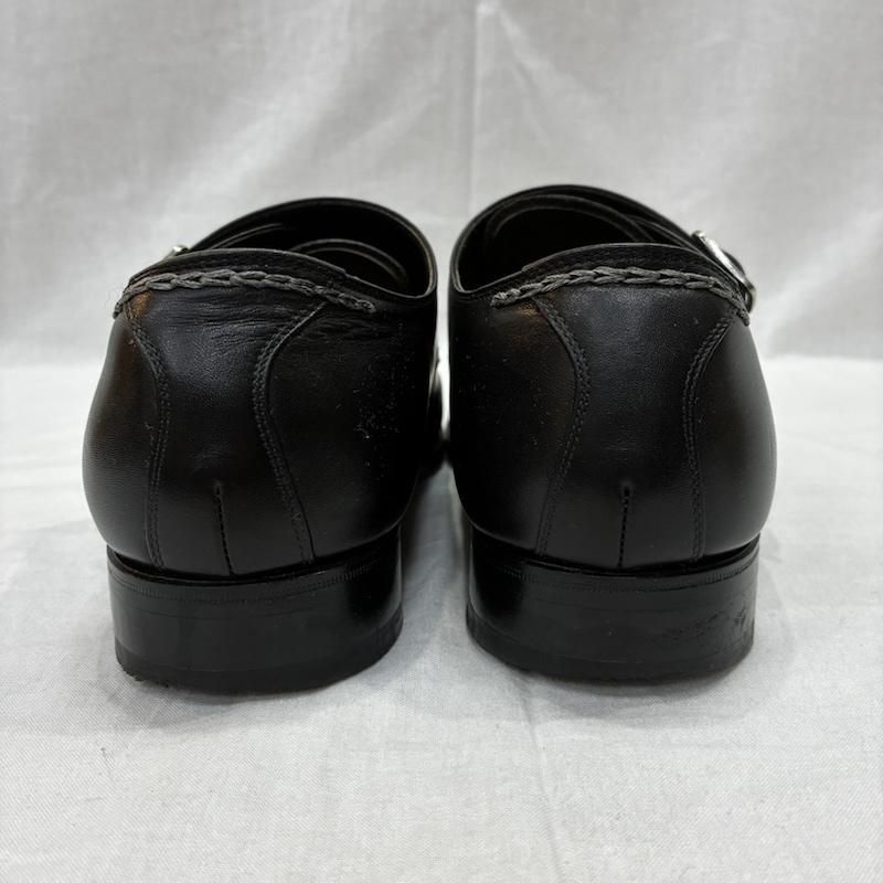 古着 革靴 UNION IMPERIAL ダブルモンクシューズ black サイズ 6 約25cm前後 レザーシューズ ドレスシューズ KIN-KAAI_COM