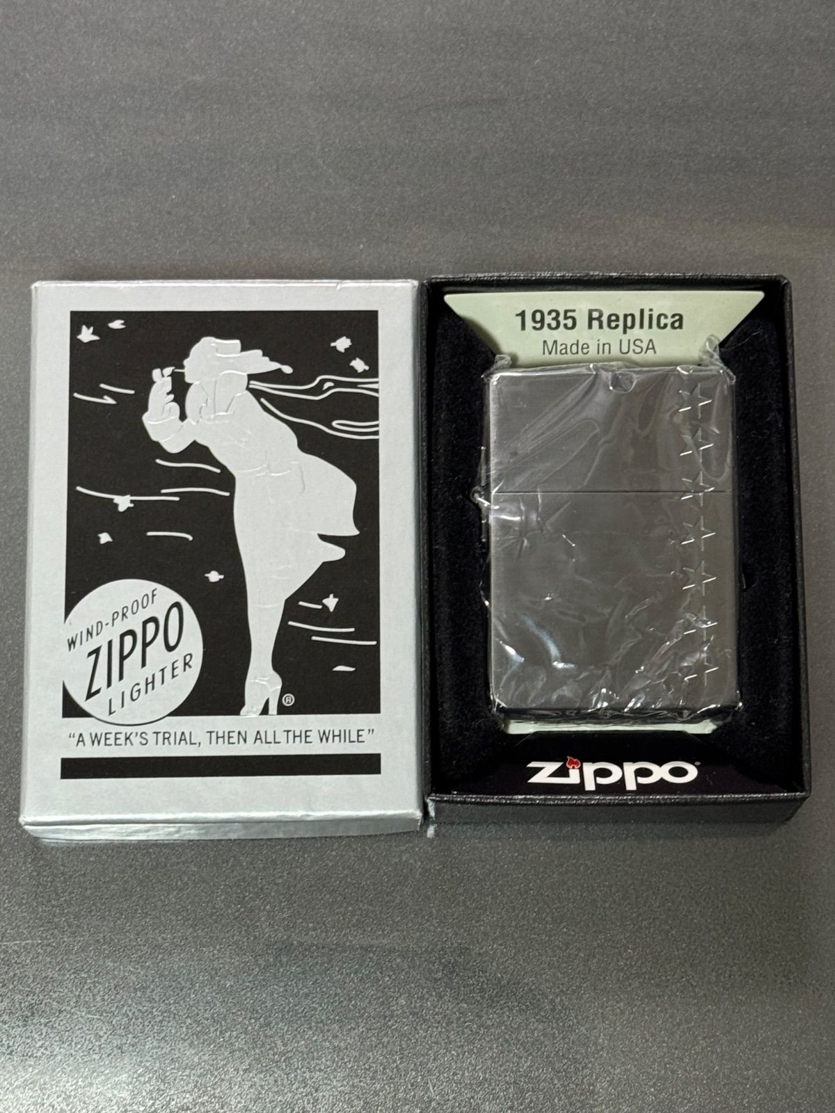 セブンスター zippo 1935 レプリカ ◇Seven Stars◇1935レプリカ 立体ロゴ セブンスター 2007年製