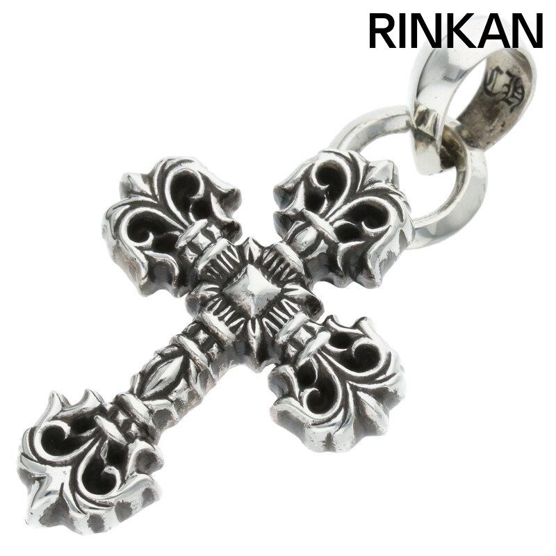 クロムハーツ  FILIG/CROSS-XSM W/BALE/フィリグリークロスXSベイル wベイル/シルバーネックレストップ メンズ