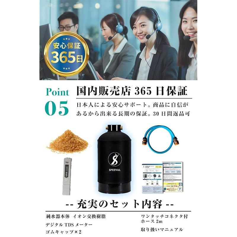 イオン交換樹脂充填済み