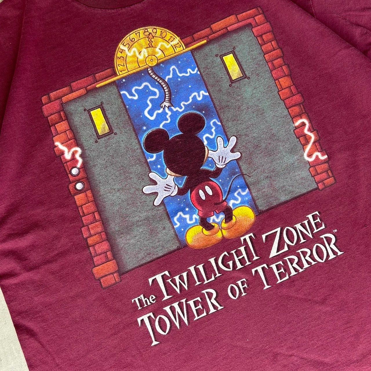 【美品/入手困難/希少カラー】古着 90s ディズニー タワーオブテラー T 90s DISNEY ディズニー タワーオブテラー Tシャツ 黒 古着