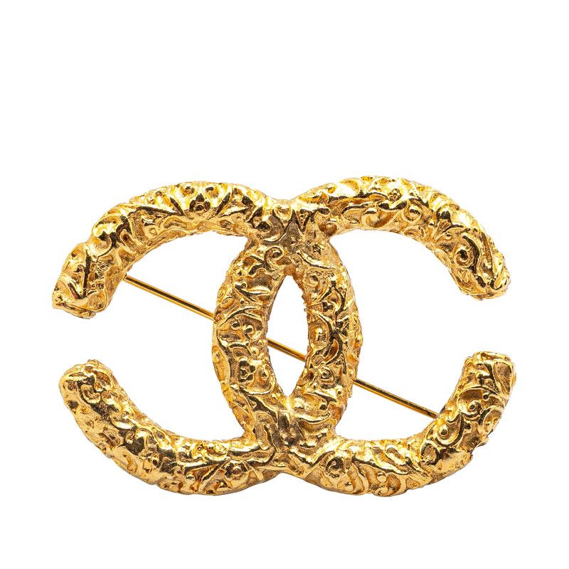 シャネル ヴィンテージ ココマーク ヨウガン 溶岩 ゴールド メッキCHANEL シャネル ヴィンテージ ココマーク ヨウガン 溶岩 ゴールド