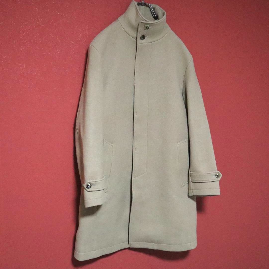 【極美品】junhashimoto 上質ウール100％ スタンドカラーコート 極美品】junhashimoto 上質ウール100％ スタンドカラーコート - メルカリ