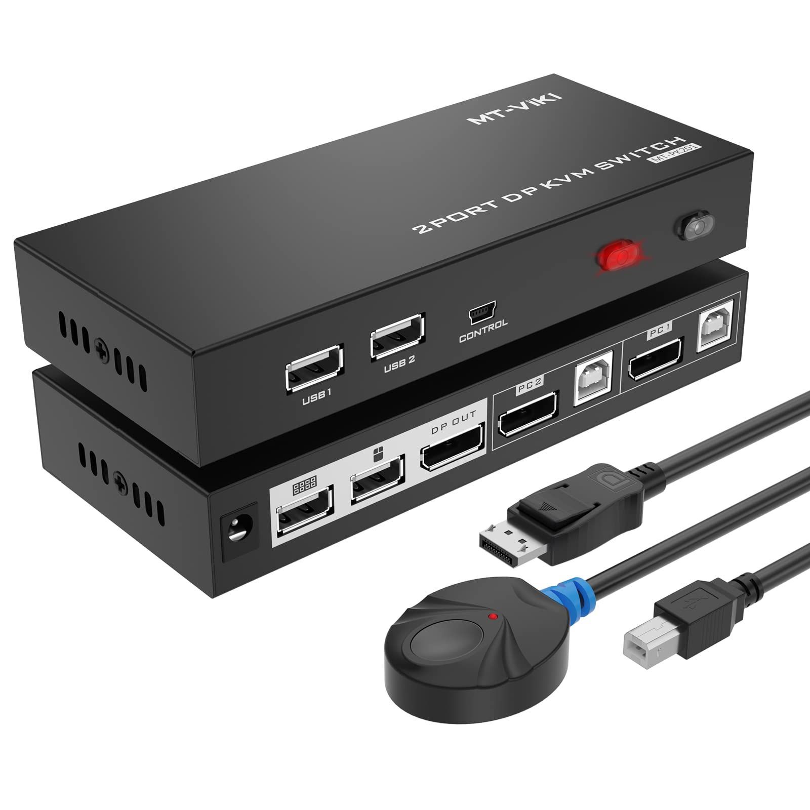 ☘️VCOM 2 ポート USB HDMI ケーブル KVM スイッチ☘️ - タブレット