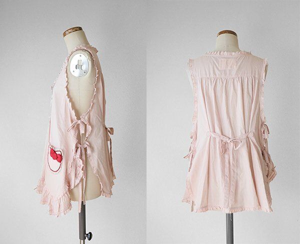 ピンクハウス　ハローキティ　タブリエ　エプロン ハローキティ - 新品 レディース キティ エプロンの通販 by s