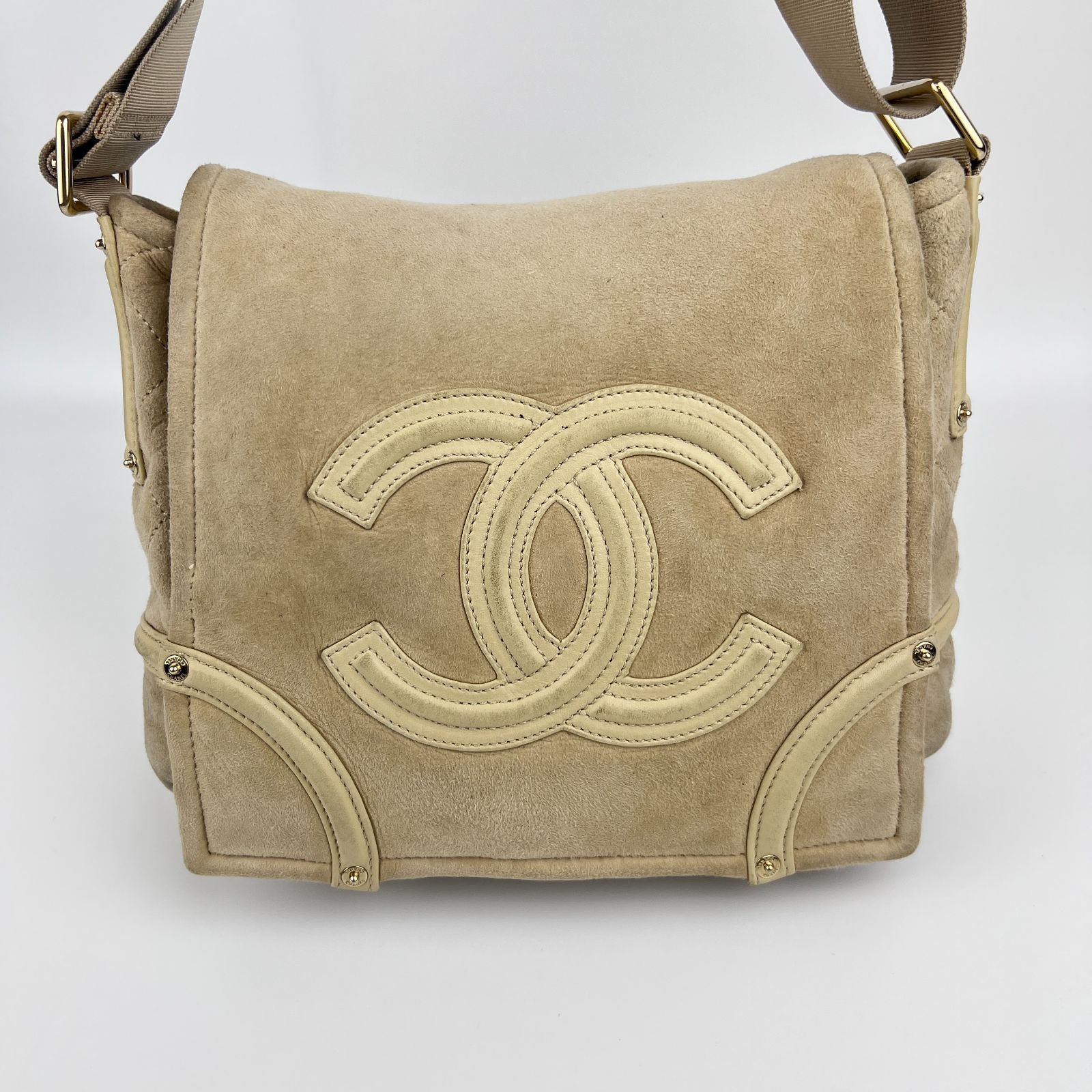 美品✨CHANEL希少ココマーク 革 斜め掛け/ショルダー カジュアル ベージュ