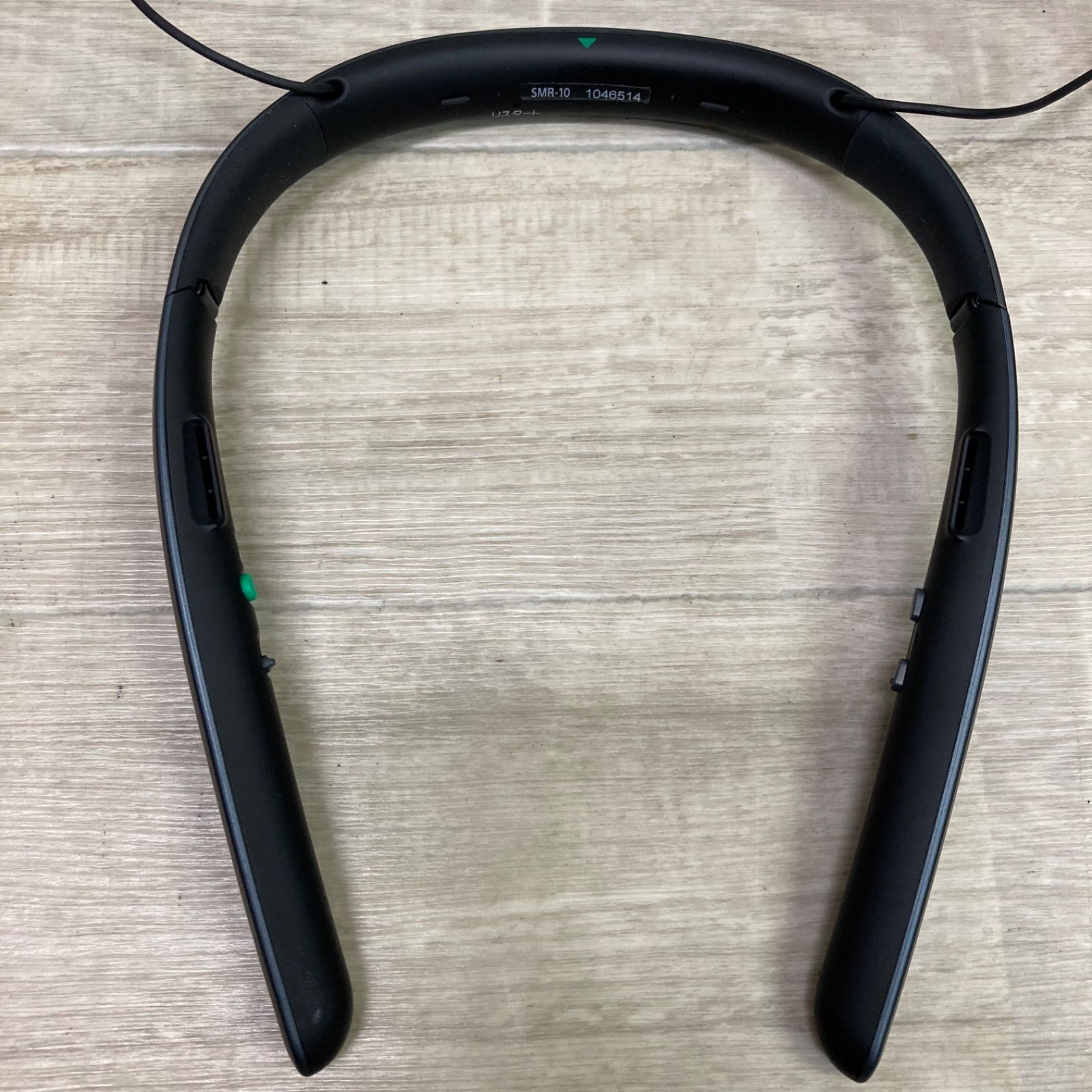 【ジャンク品】SONY SMR-10 ネックスピーカー　ブラック　動作問題無し ジャンク品】SONY SMR-10 ネックスピーカー ブラック 動作問題