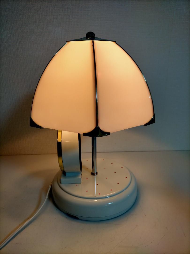 アンティーク 昭和 レトロ タッチ式 スタンドライト フリルガラス