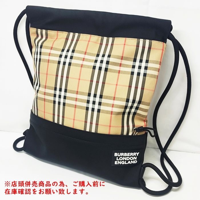 店頭併売商品※◇美品◇BURBERRY【バーバリー】ナップサック ノバ