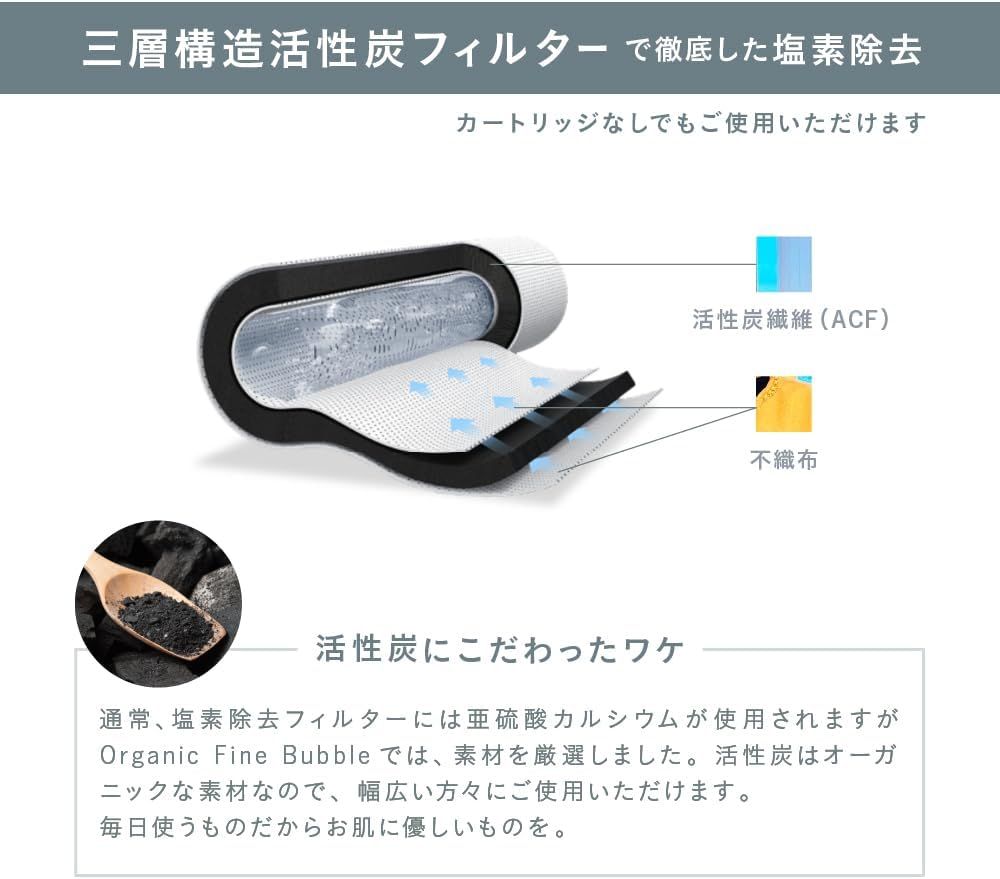 オーガニックファインバブルシャワーヘッド