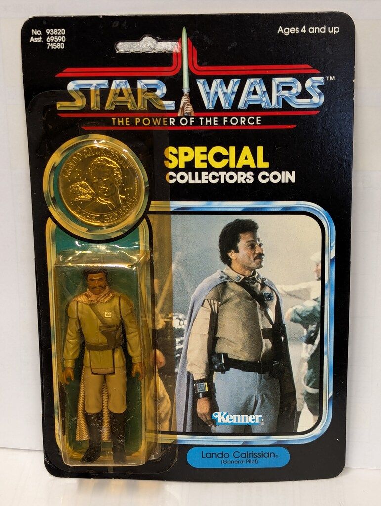 KENNER (オールド) (92バック) ACTION FIGURES LANDO CALRISSIAN / GENERAL PILOT 3.5インチ
