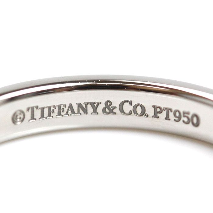 ☆美品☆ティファニー　Pt950 プラチナ　バンドリング　約17号　幅３mm TIFFANY&Co. ティファニー Pt950プラチナ 3ロウ バンドリング