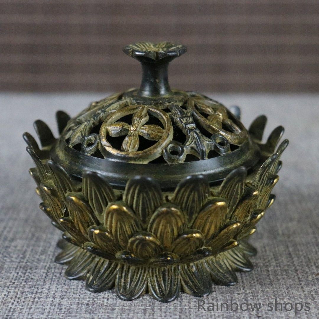 銅器 香炉 手に蓮華蓮蓬香炉 茶道香炉 工芸品 置物 銅器 香炉 手に蓮華蓮蓬香炉 茶道香炉 工芸品 置物