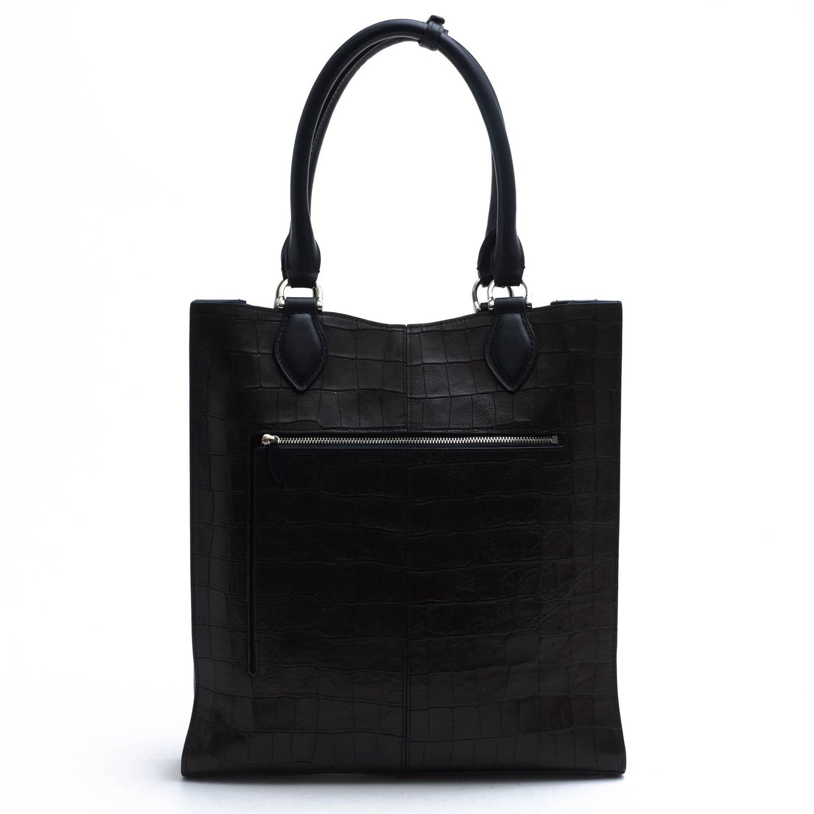 ガレリアント GALLERIANT バッグ トートバッグ 鞄 ハンドバッグ メンズ 男性 男性用 レザー 革 本革 ブラック 黒 薄マチトート クロコ型押し