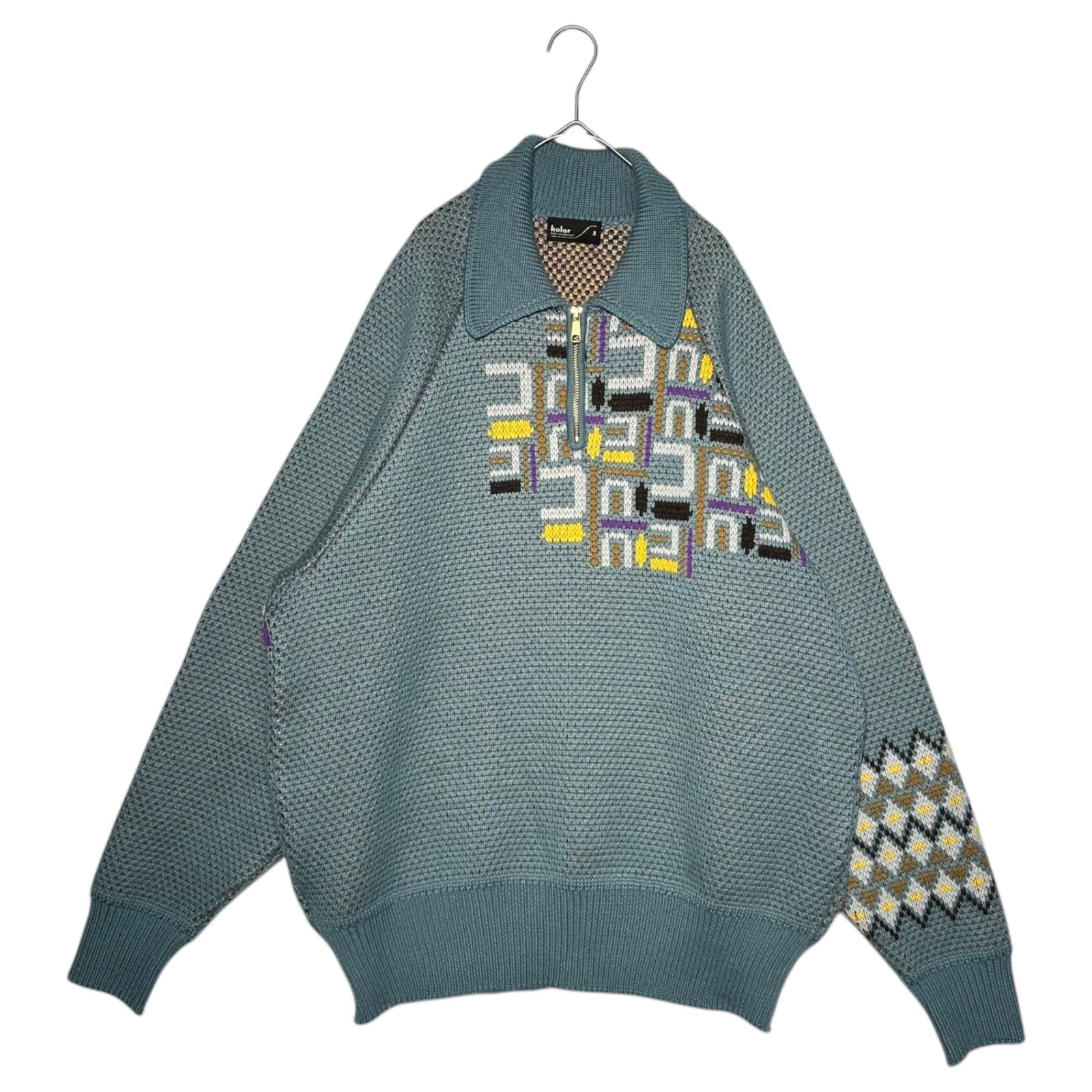 Kolor チェック ポロシャツ | ブルー | FARFETCH JP