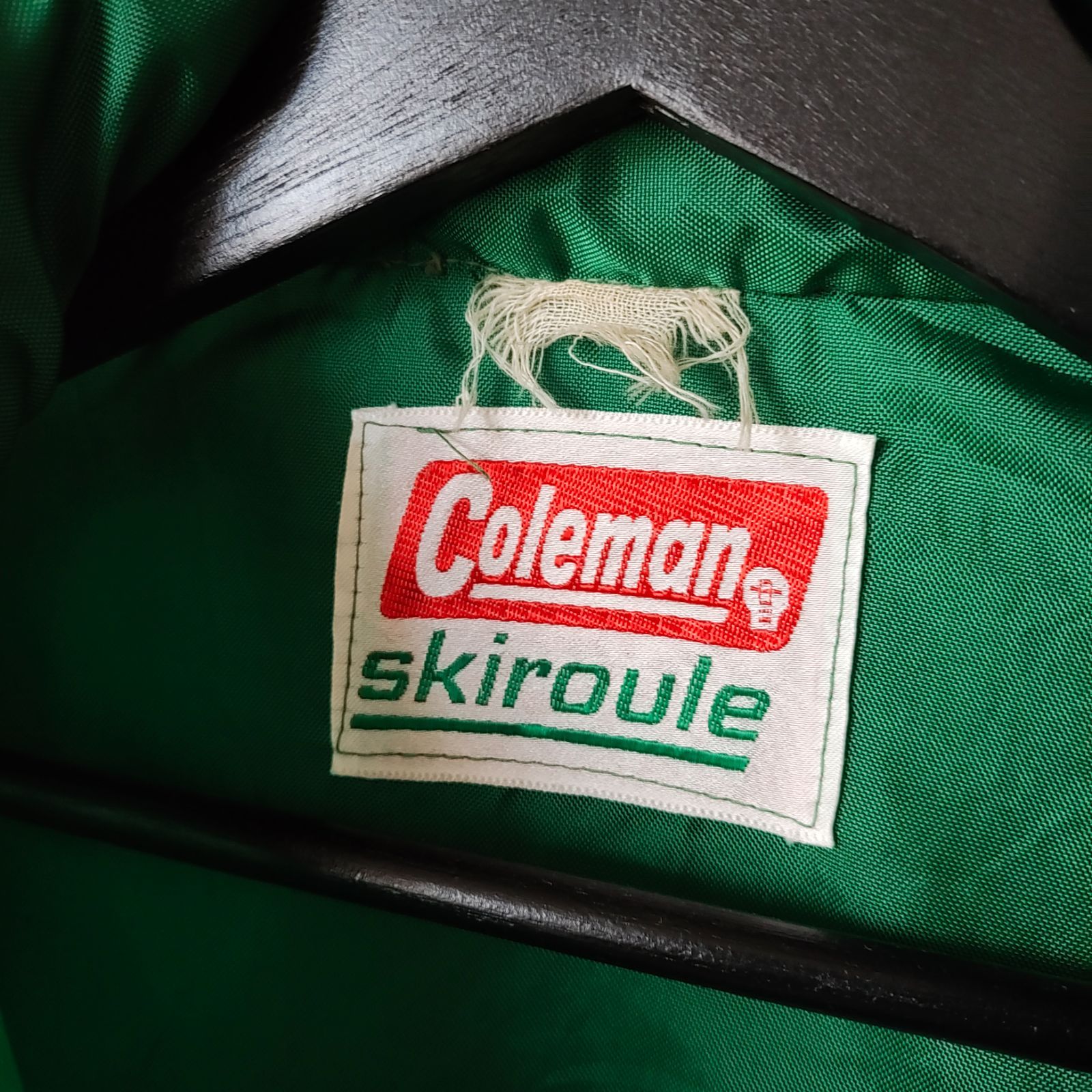 激レア70sコールマンCOLEMAN スタジャングリーン40Mレザーヴィンテージ 激レア70sコールマンCOLEMAN スタジャングリーン40Mレザー