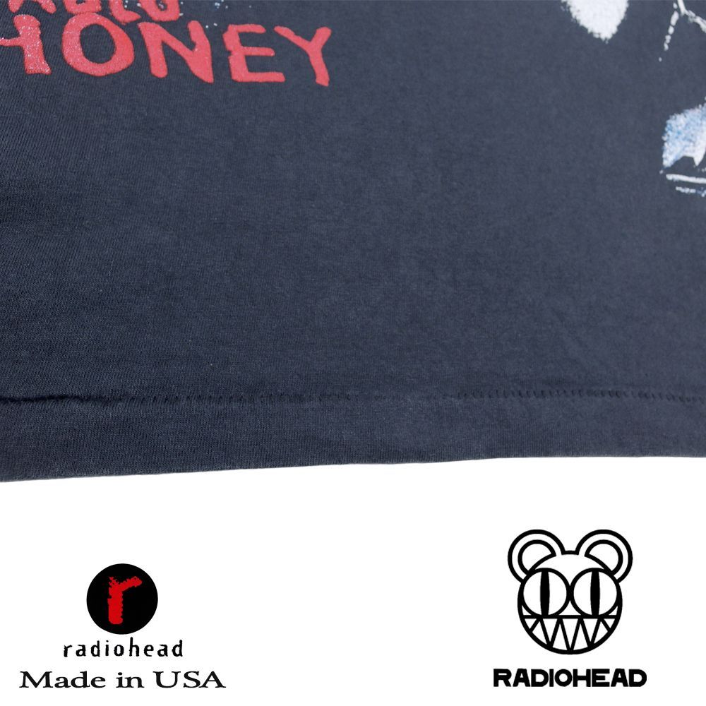 318 radiohead レディオヘッド ロンT 長袖 Tシャツ ブラック Lサイズ 
