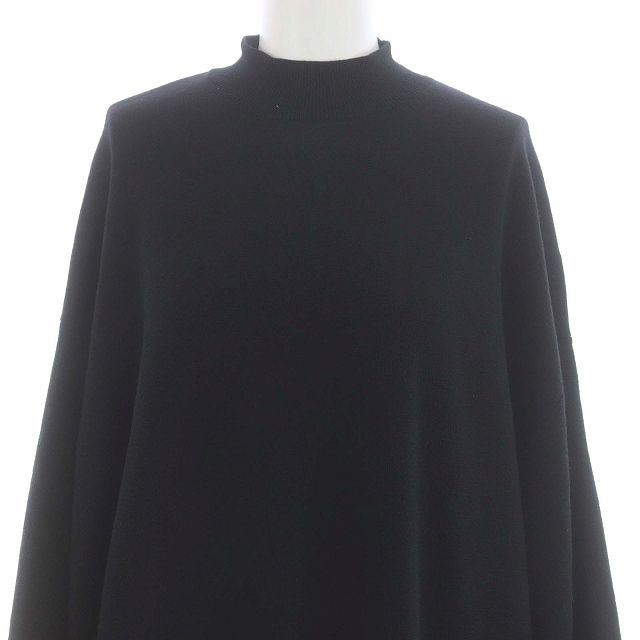 アパルトモン ドゥーズィエムクラス L'Appartement DEUXIEME CLASSE 22AW Mockneck K ワンピース ロング  マキシ丈 長袖 ニット ウール 黒 ブラック /MI ■OS