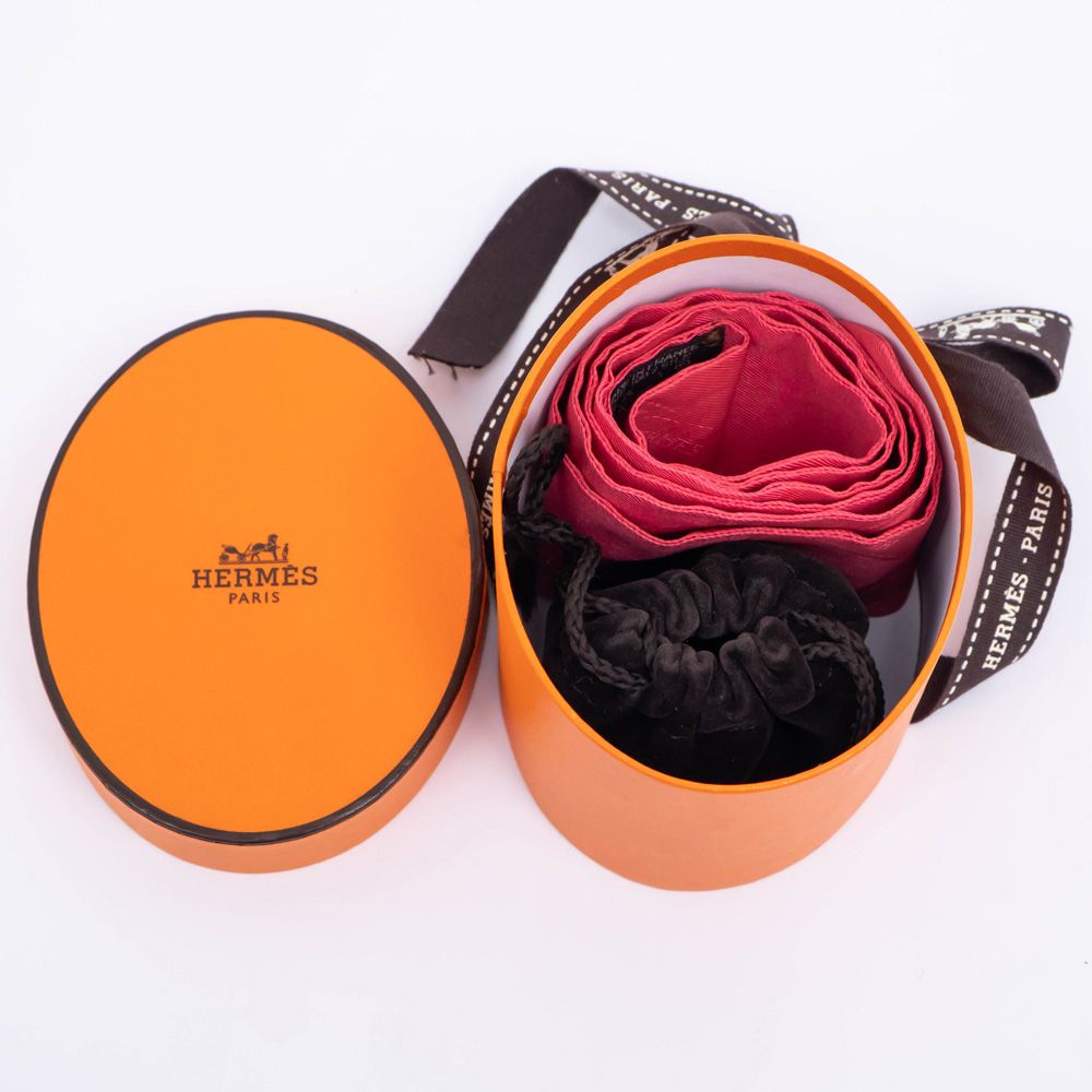 ♥【新品】エルメス セリエ スカーフリング3個＆ツイリー セット　ボルデュック柄 名東】【HERMES】エルメス セリエ スカーフリング ボルデュック