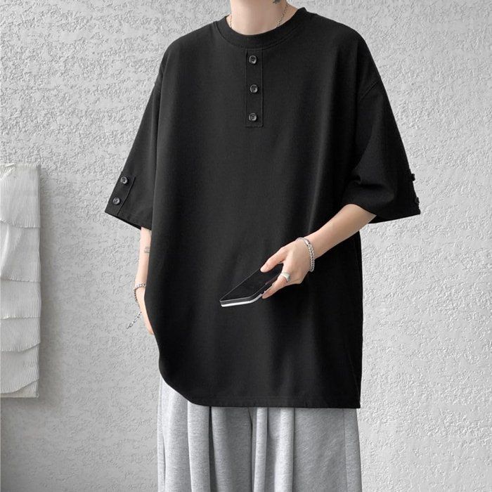 夏服 メンズ Tシャツ 半袖 tシャツ ゆったり おおきい サイズ ビッグT 五分袖 涼しい 無地 人気 カジュアル ファッション 丸襟 柔らかい肌触り 快適 ストリート xzdsiny
