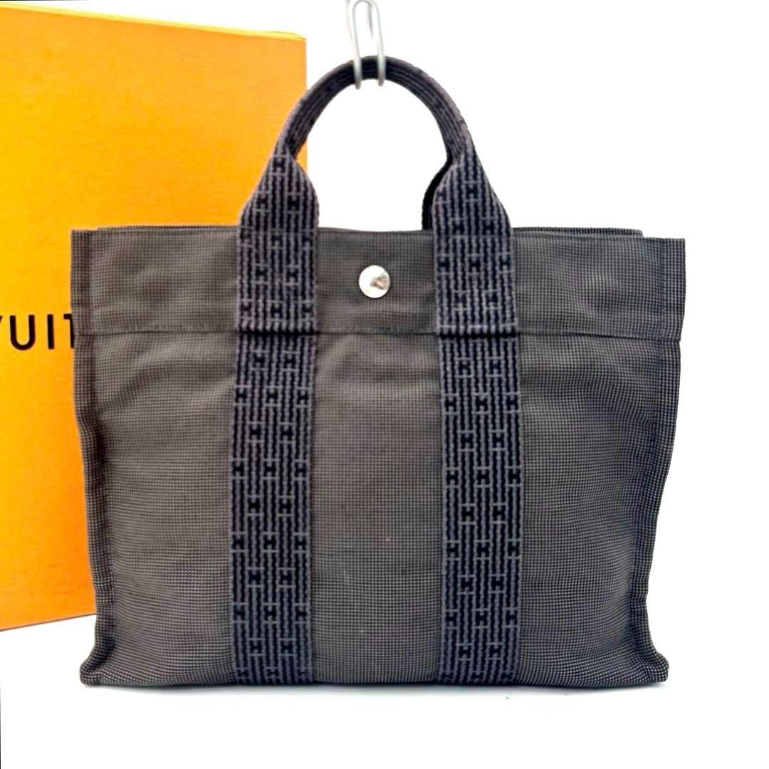 ▽ HERMES エルメス エールライン MM トートバッグ カデナ(鍵付き) 角スレなし】HERMES エルメス エールライン PMトートバッグ
