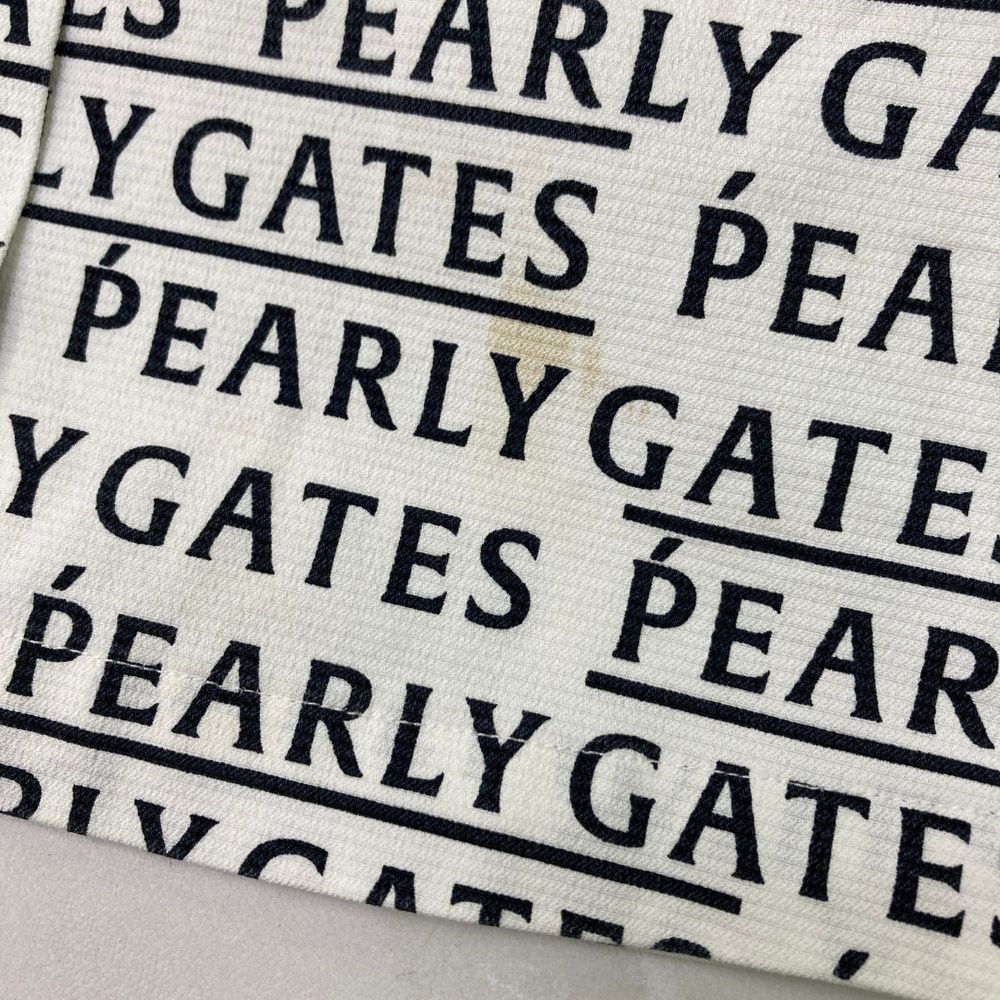 サイズ：1 PEARLY GATES パーリーゲイツ  ストレッチスカート ロゴ柄 ホワイト系 [240101484947] ゴルフウェア レディース ストスト サイズ：1 PEARLY GATES パーリーゲイツ ストレッチスカート