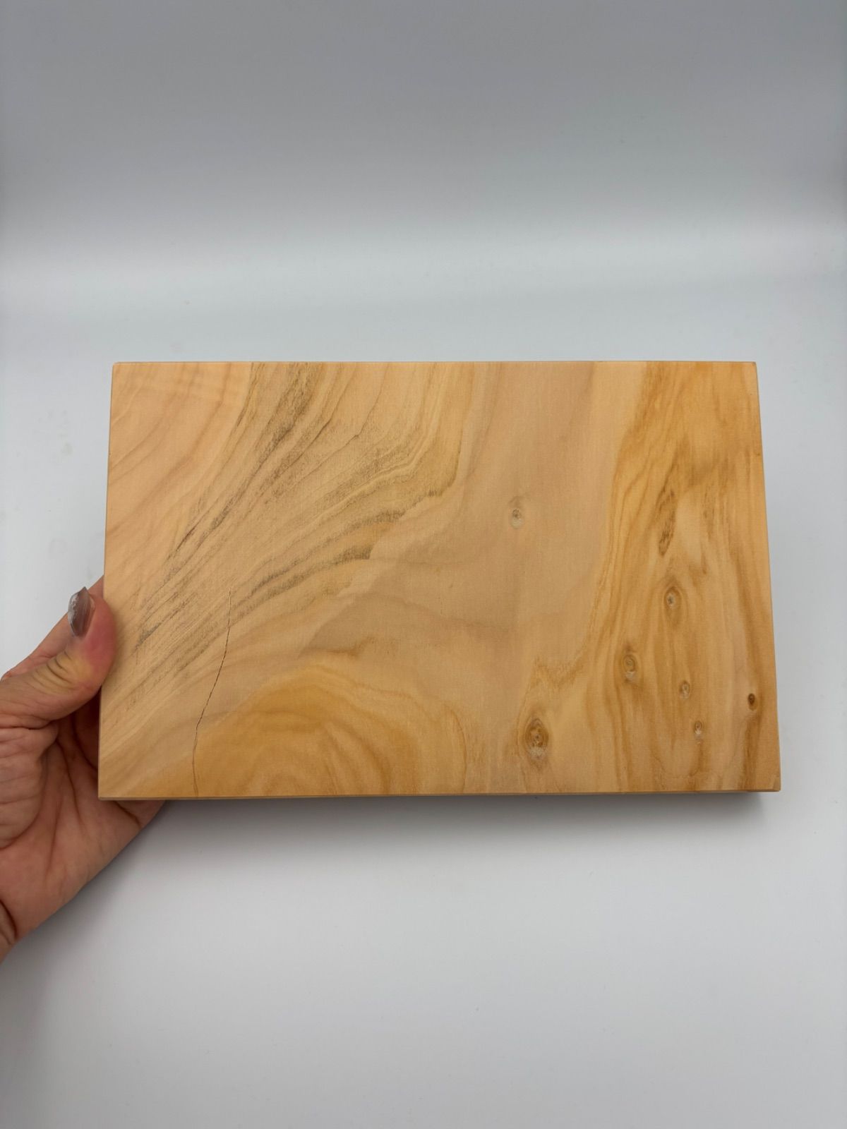 手仕上げ無漂白】⑦銀杏まな板90歳の職人が作る一点物24.3×16.5×2.5cm